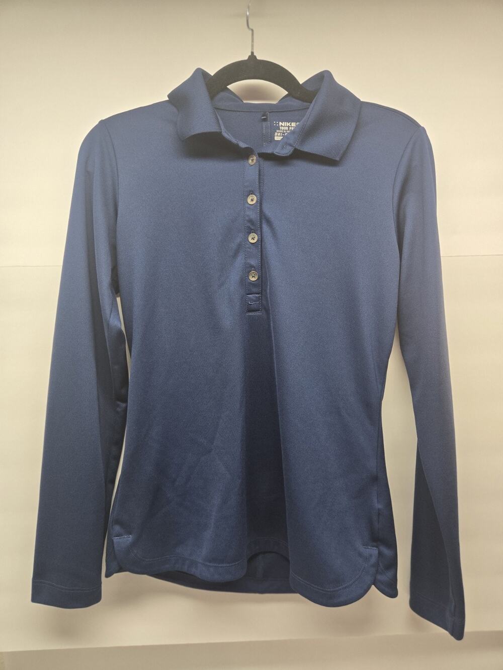 Nike Golf Tour Performance Dri-FIT Women's Navy Blue Long Sleeve Polo Shirt S